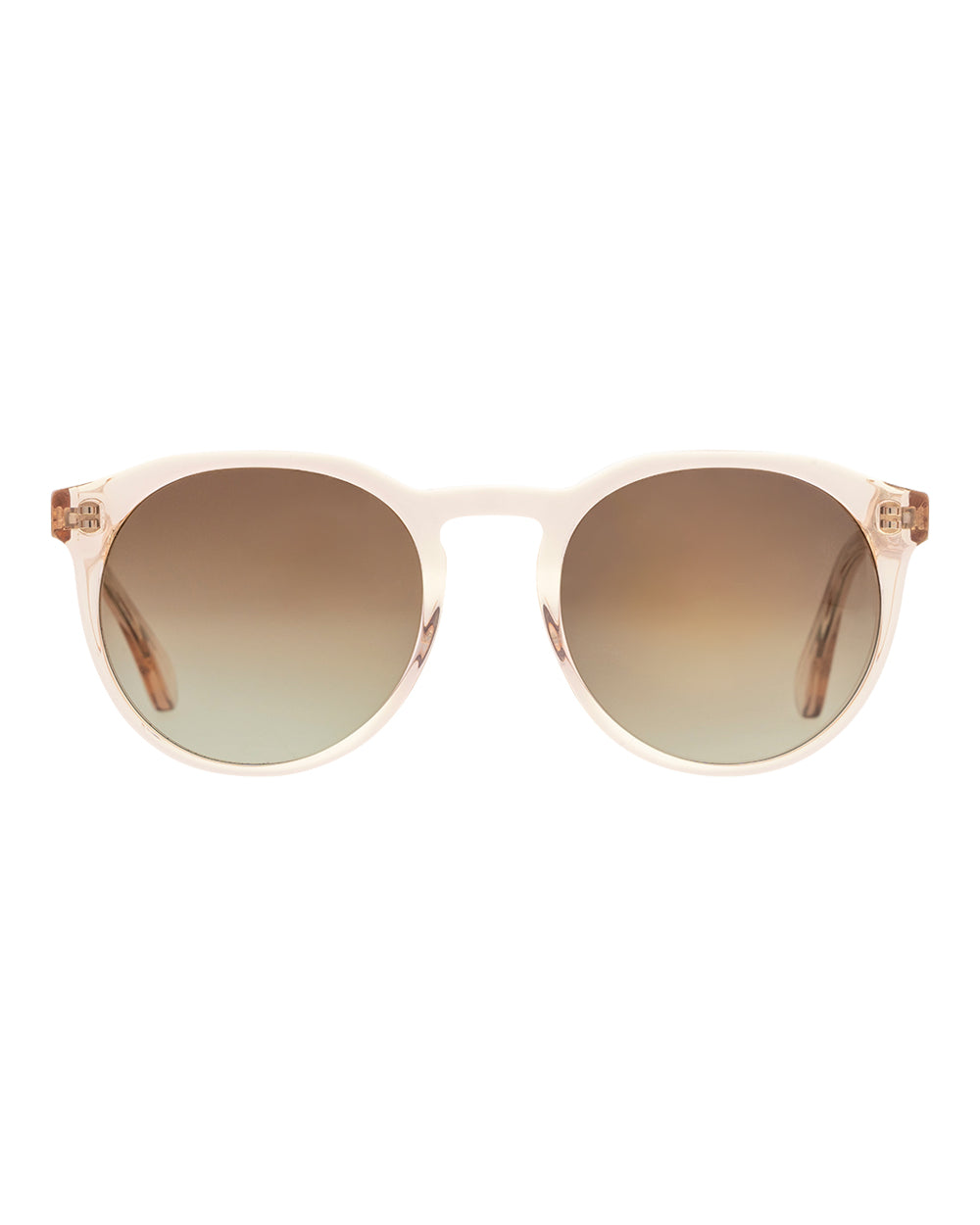 Sheyd Crystal Rose Brown Gradient Polarised Sunglasses Bask Eyewear