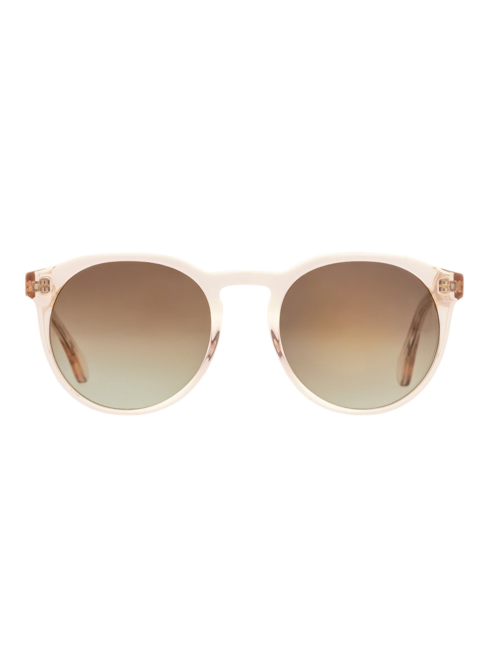 Sheyd Crystal Rose Brown Gradient Polarised Sunglasses Bask Eyewear