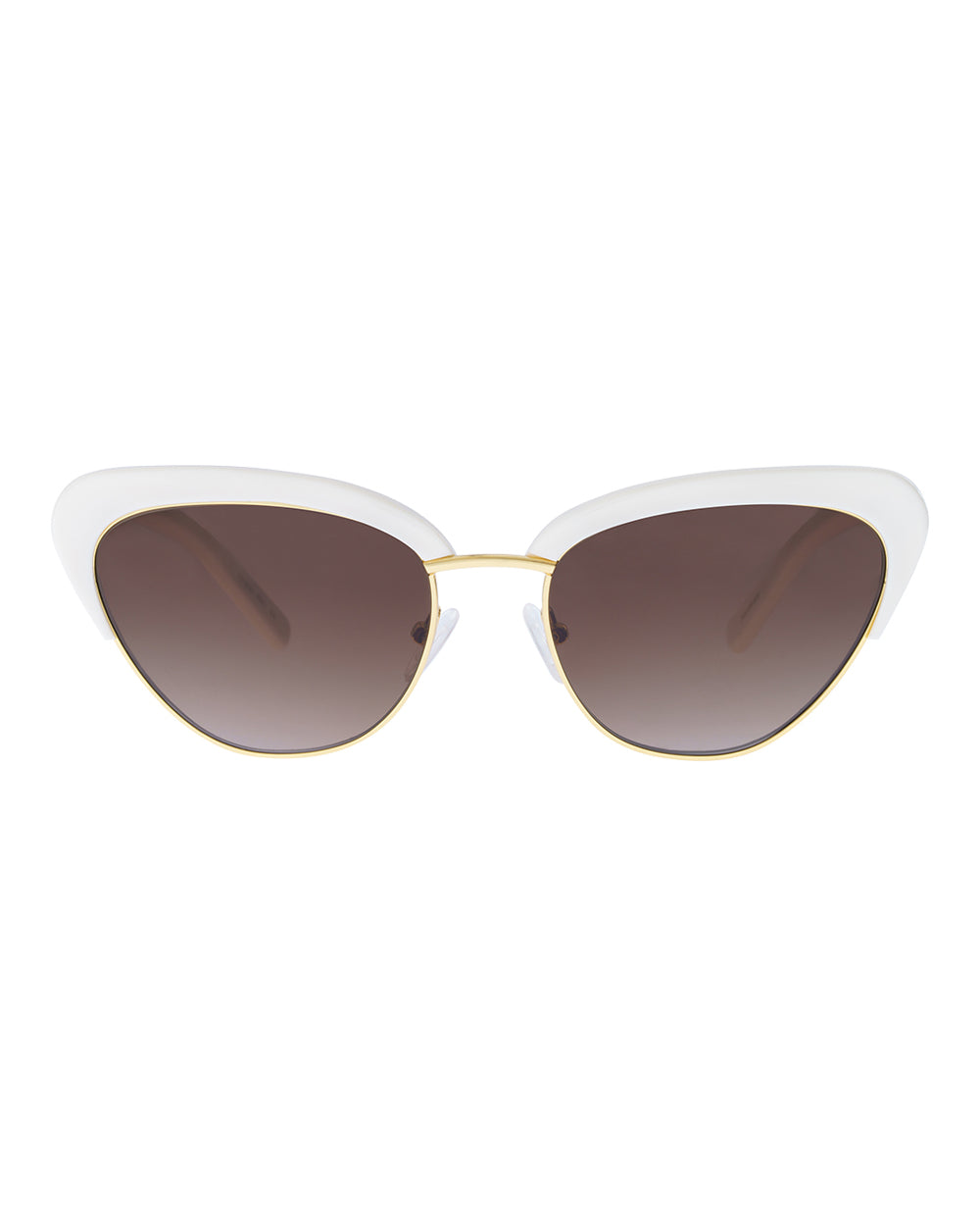 Peggy Cotton Brown Gradient Polarised Sunglasses Bask Eyewear
