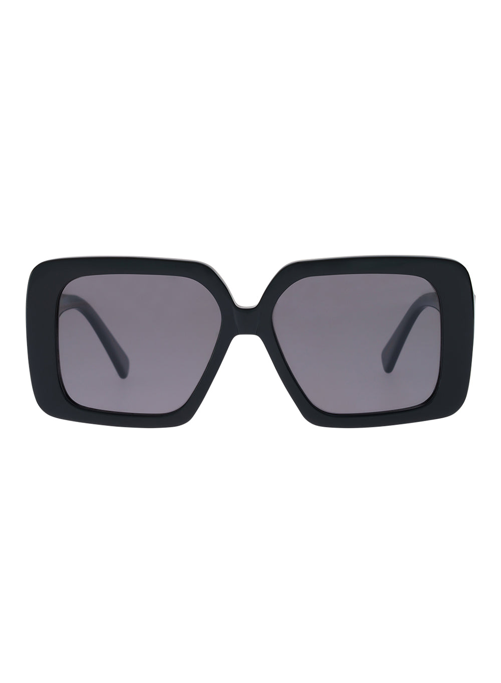 Lola Shiny Black Grey Polarised Sunglasses Bask Eyewear