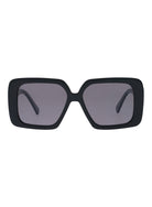 Lola Shiny Black Grey Polarised Sunglasses Bask Eyewear
