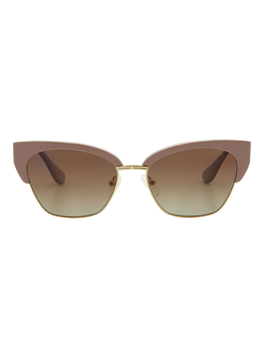 Gigi Clay Brown Gradient Polarised Sunglasses Bask Eyewear