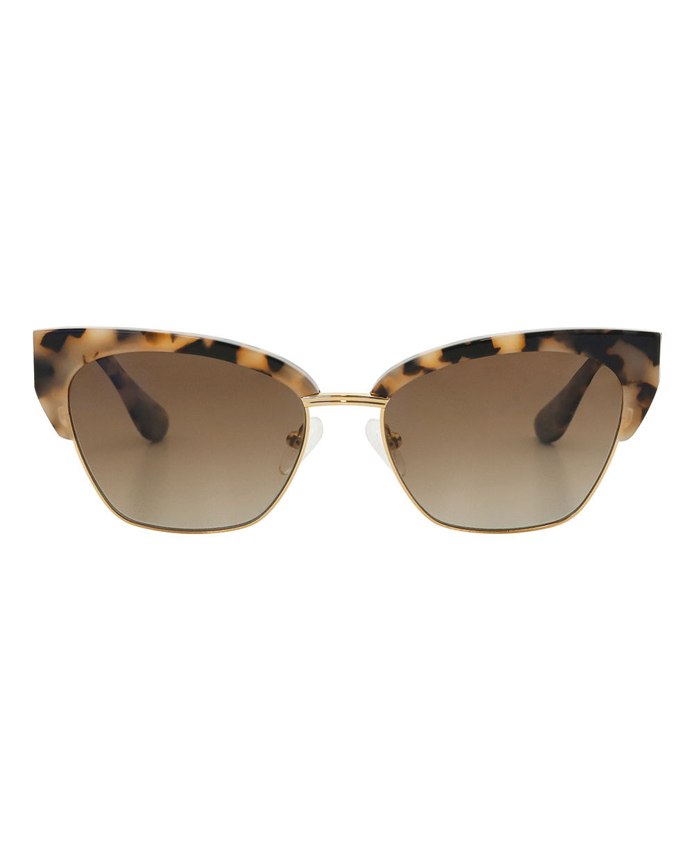 Gigi Beige Tort Brown Gradient Polarised Sunglasses Bask Eyewear