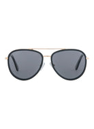 Palm Shiny Black Grey Polarised Sunglasses Bask Eyewear