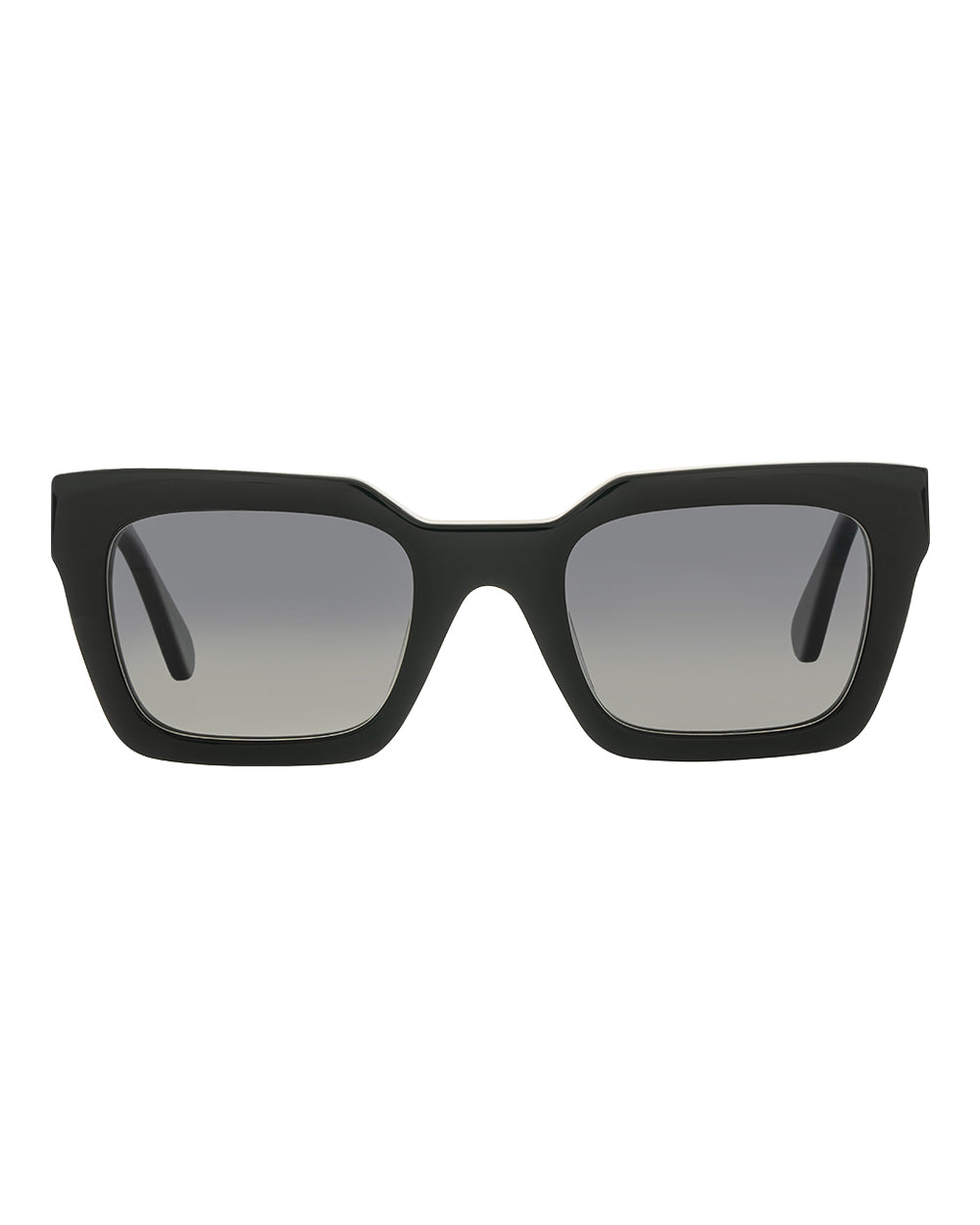 Sol Shiny Black Grey Gradient Polarised Sunglasses Bask Eyewear