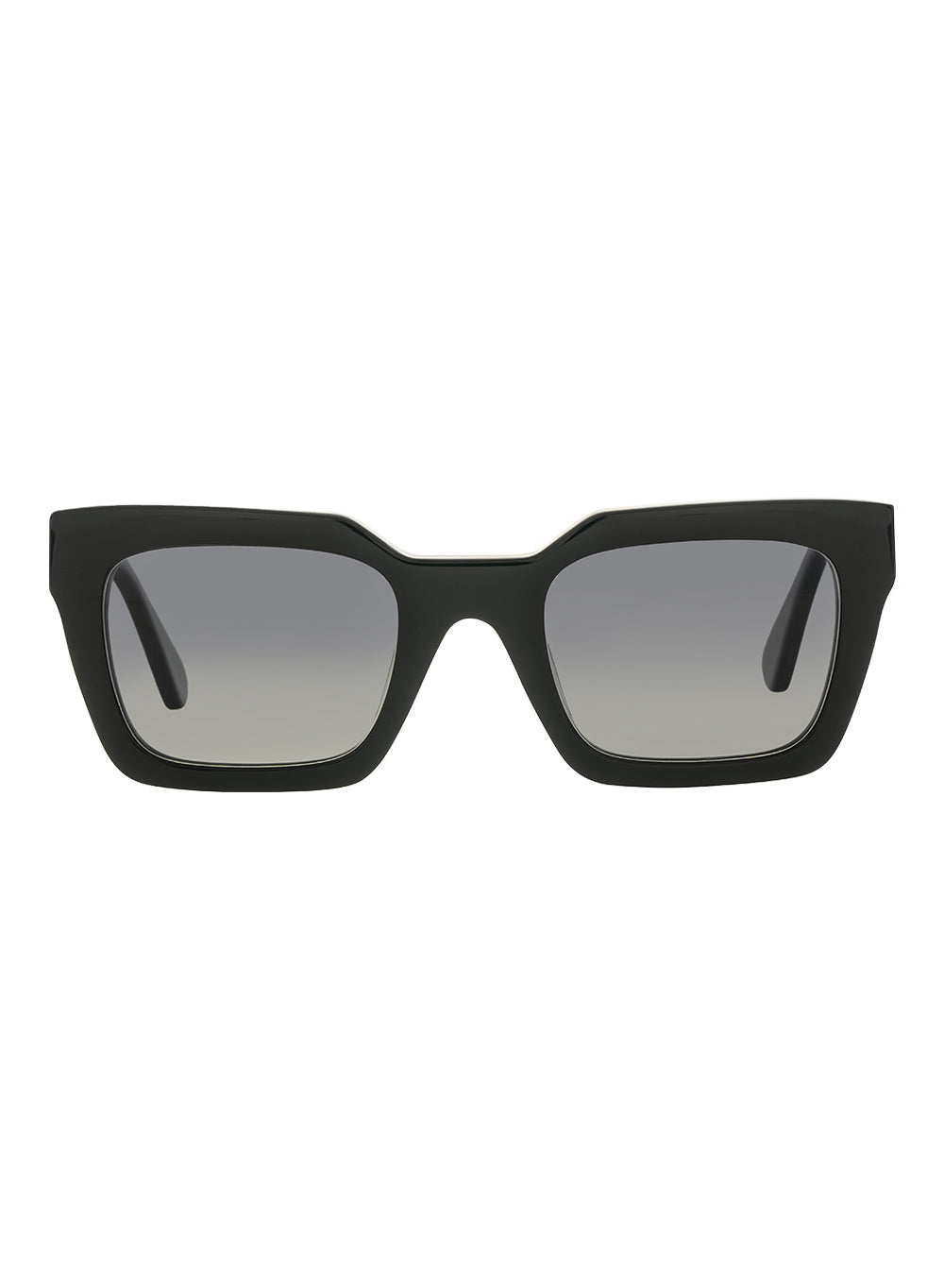 Sol Shiny Black Grey Gradient Polarised Sunglasses Bask Eyewear