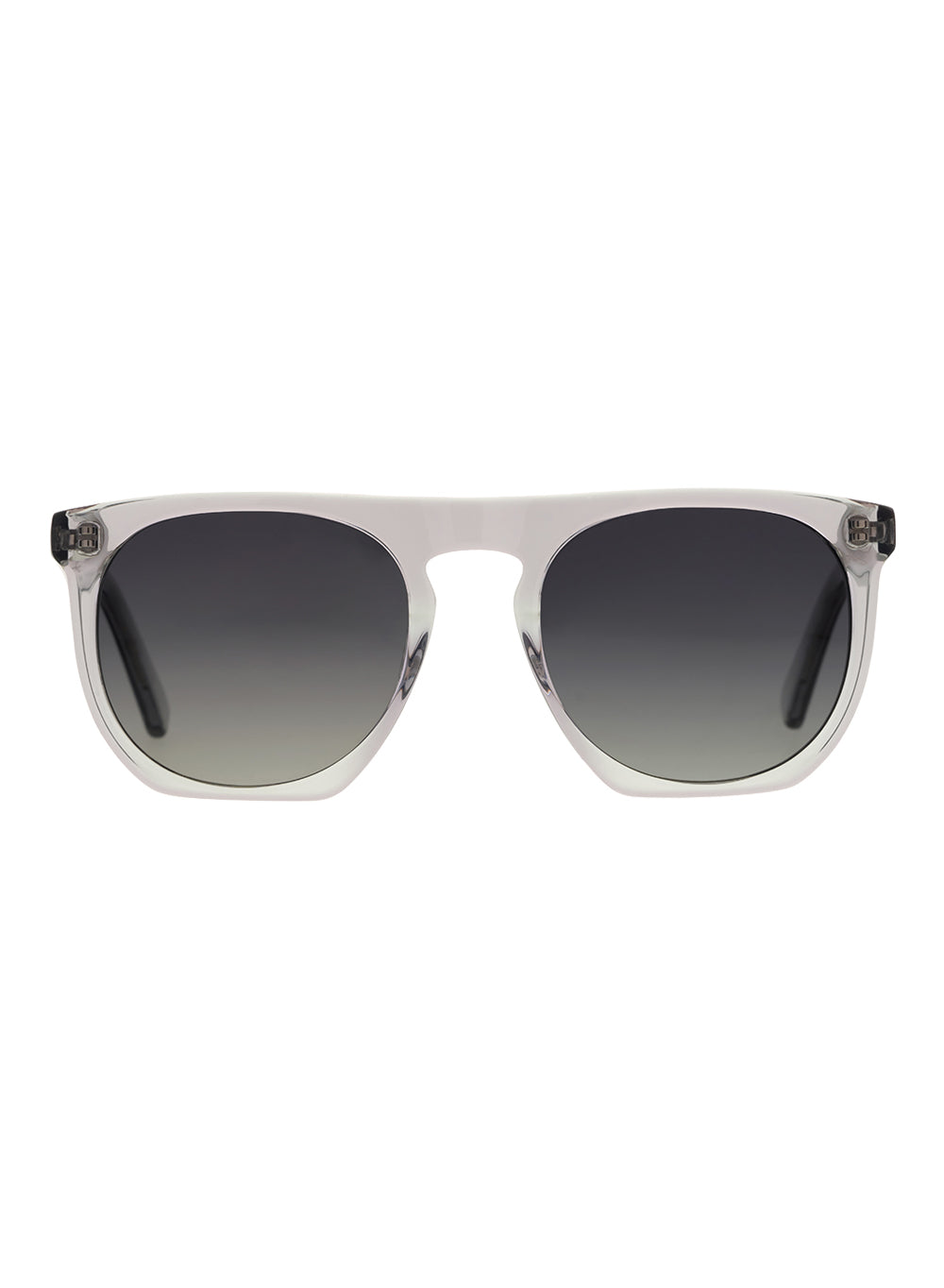 Swell Crystal Grey Grey Gradient Polarised Sunglasses Bask Eyewear