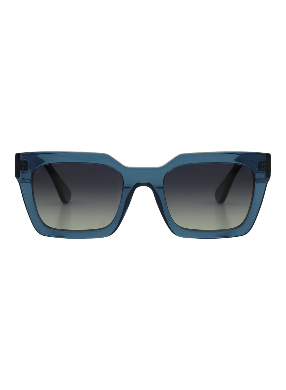 Sol Crystal Blue Grey Gradient Polarised Sunglasses Bask Eyewear