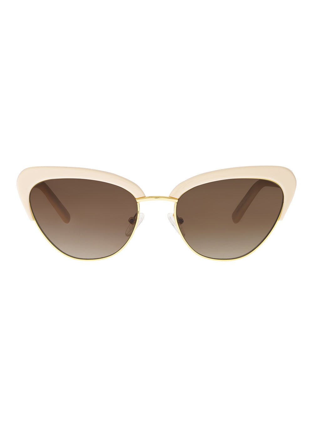 Peggy Nude Pink Brown Gradient Polarised Sunglasses Bask Eyewear