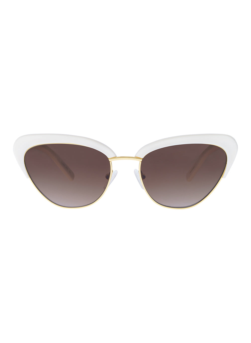 Peggy Cotton Brown Gradient Polarised Sunglasses Bask Eyewear