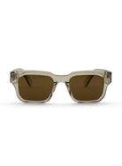 Eli XL Crystal Stone Brown Polarised Sunglasses Bask Eyewear