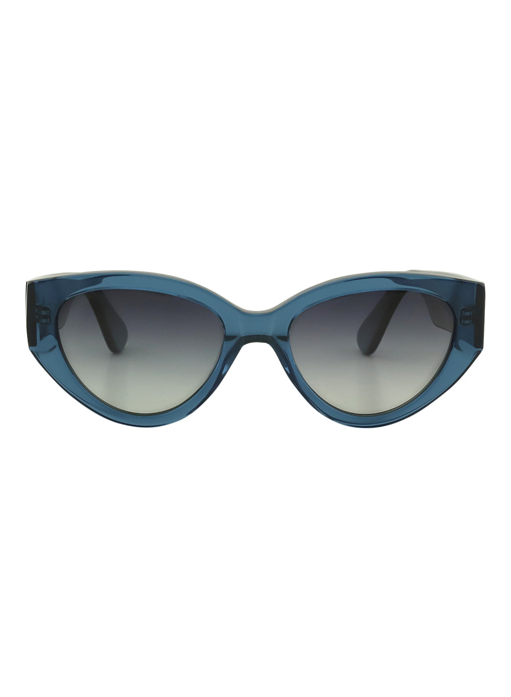 Franki Crystal Blue Grey Gradient Polarised Sunglasses Bask Eyewear