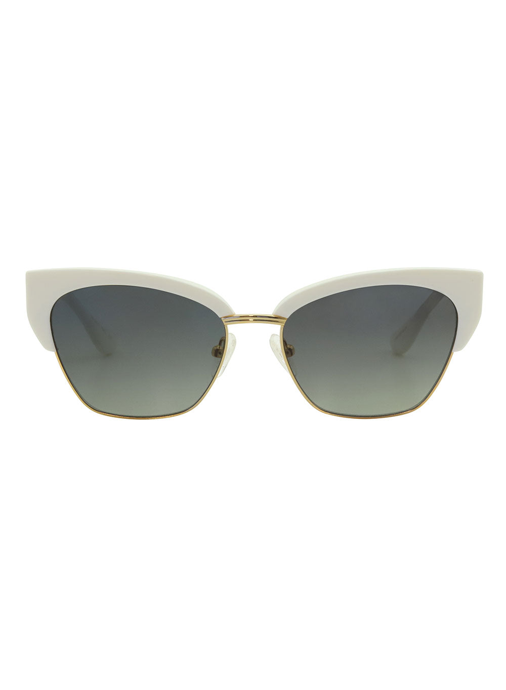 Gigi Cotton Grey Gradient Polarised Sunglasses Bask Eyewear