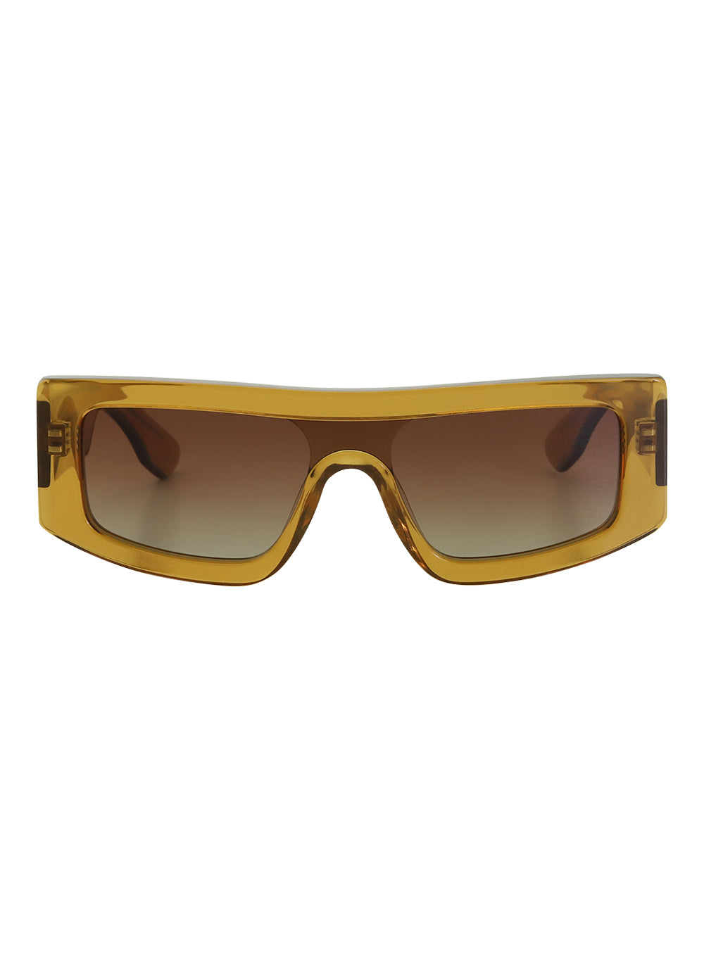 Veil Crystal Toffee Brown Gradient Polarised Sunglasses Bask Eyewear