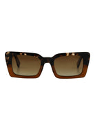 Lou Tort Fade Brown Gradient Polarised Sunglasses Bask Eyewear