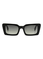 Lou Shiny Black Grey Gradient Polarised Sunglasses Bask Eyewear