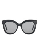 Luna Shiny Black Grey Polarised Sunglasses Bask Eyewear