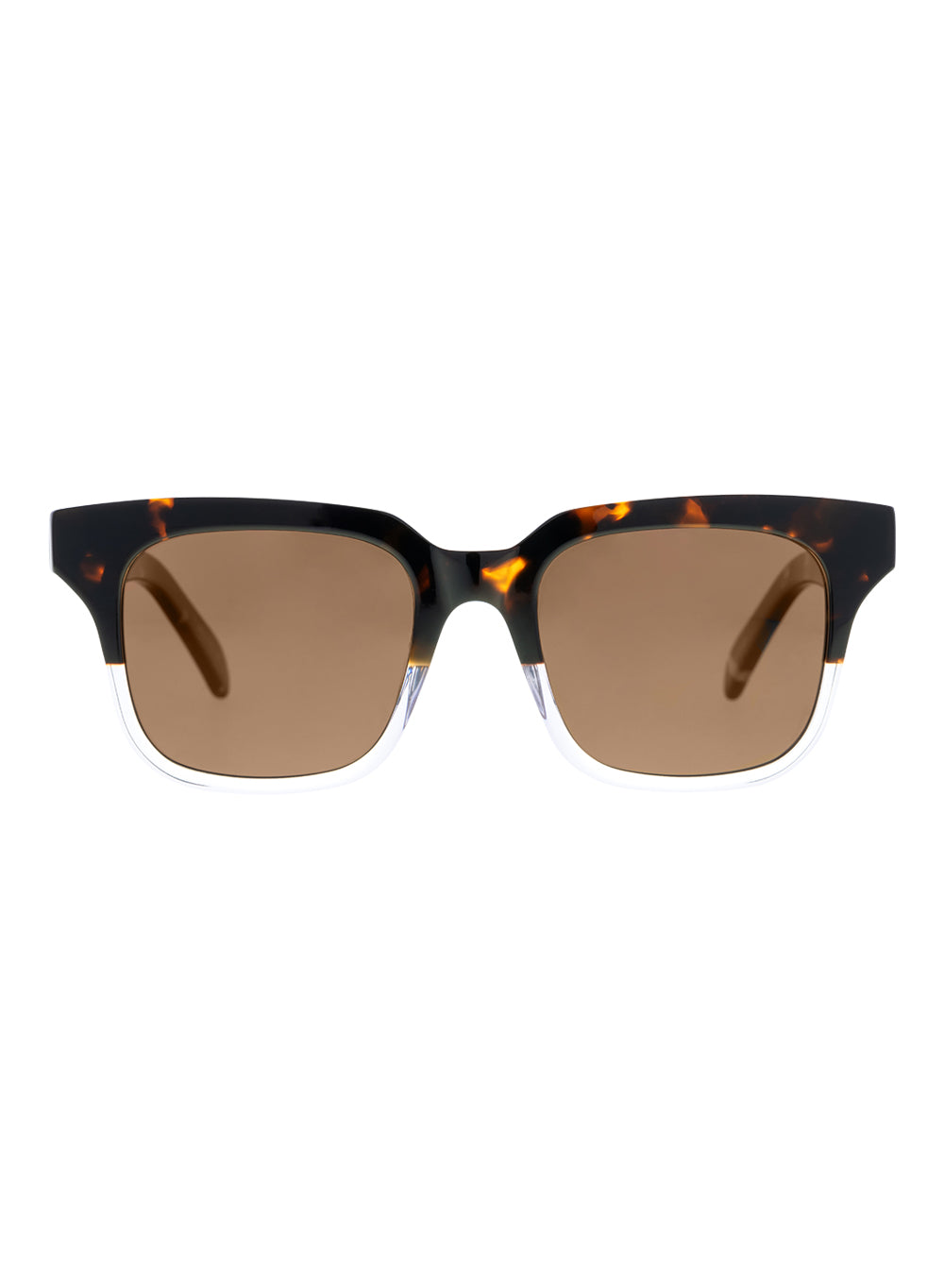 Tide Tort & Clear Brown Polarised Sunglasses Bask Eyewear