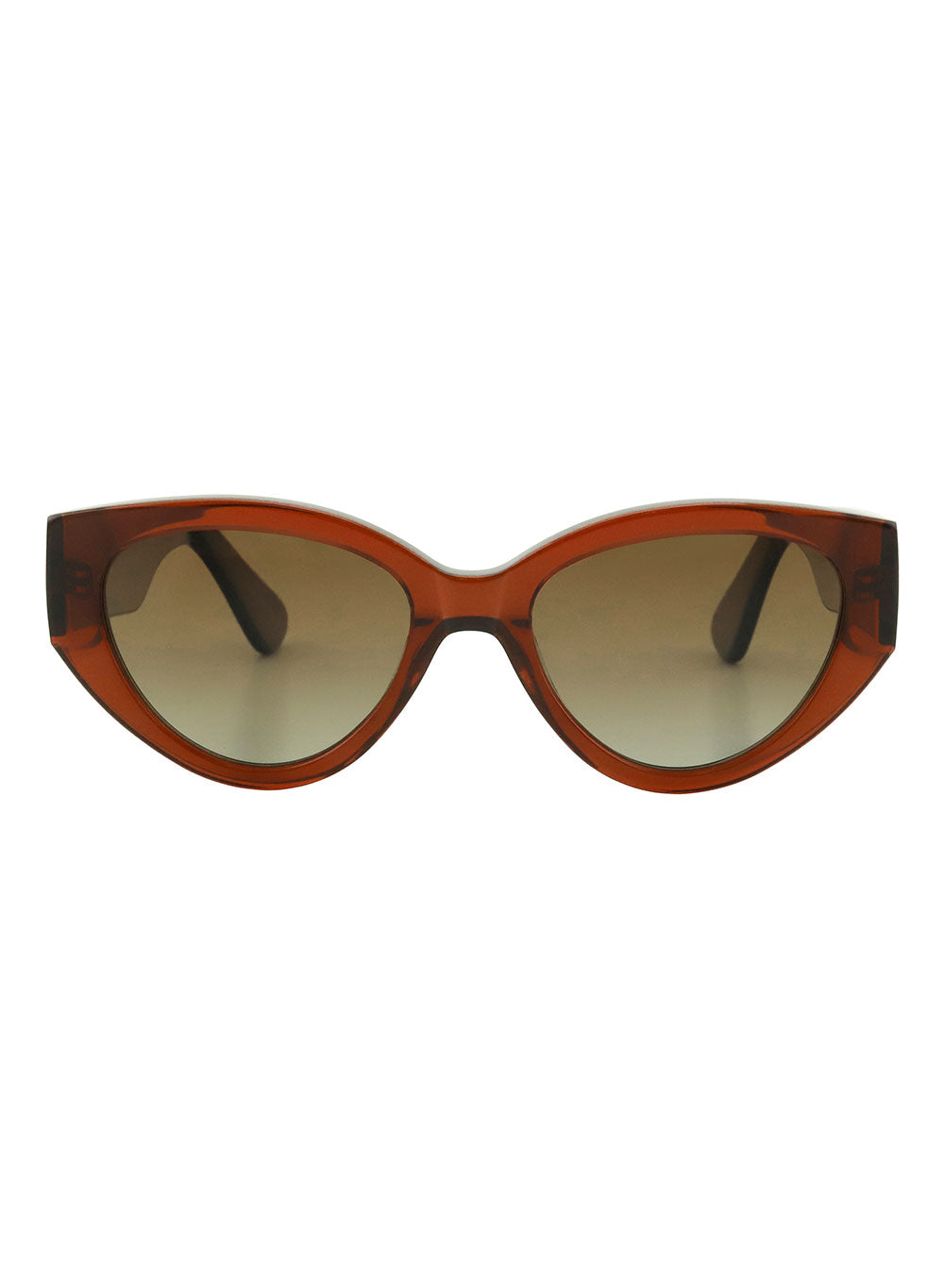 Franki Crystal Brown Brown Gradient Polarised Sunglasses Bask Eyewear